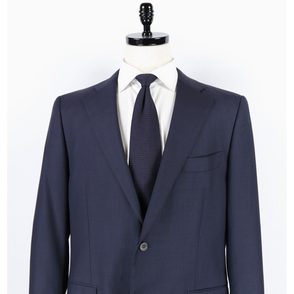SuitSupply Suit 44L Blue Perennial Vitale Barberis Canonico 110's Wool - Picture 2 of 16